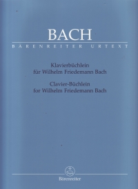 Bach Wilhelm Friedemann Notebook (urtext) Piano S Sheet Music Songbook