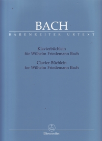 Bach Wilhelm Friedemann Notebook (urtext) Piano S Sheet Music Songbook
