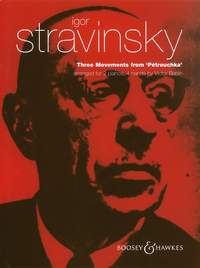 Stravinsky Three Movements Petrushka Piano Duet Sheet Music Songbook