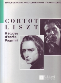 Liszt 6 Etudes Dapres Paganini (ed Cortot) Piano Sheet Music Songbook
