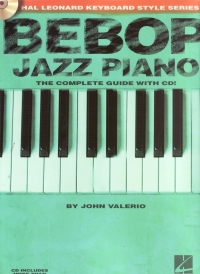 Bebop Jazz Piano Valerio Book/cd Sheet Music Songbook
