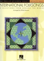 International Folksongs Keveren Big Note Piano Sheet Music Songbook