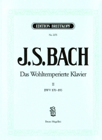 Bach Well Tempered Clavier Band 2 Mugellini Piano Sheet Music Songbook