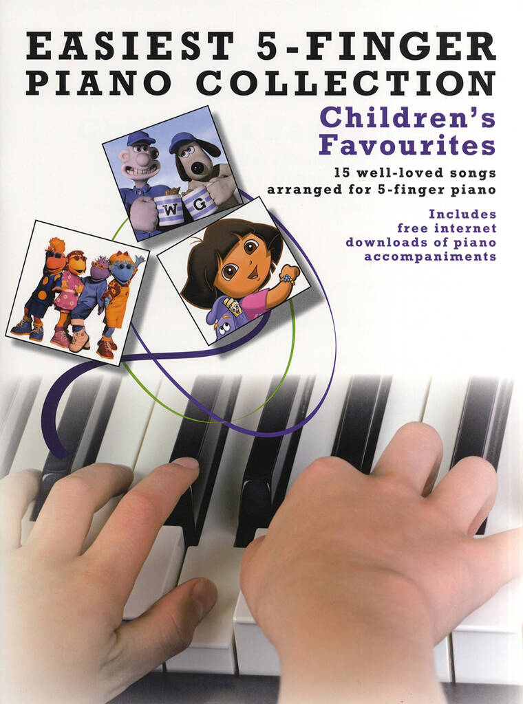 Easiest 5 Finger Piano Collection Childrens Fav Sheet Music Songbook