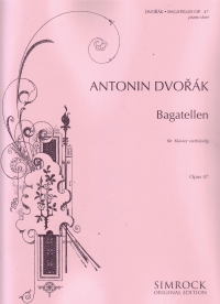 Dvorak Bagatelles Piano 4 Hands Sheet Music Songbook