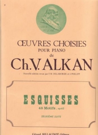 Alkan Esquisses 48 Motifs Op63 Vol 2 Piano Sheet Music Songbook