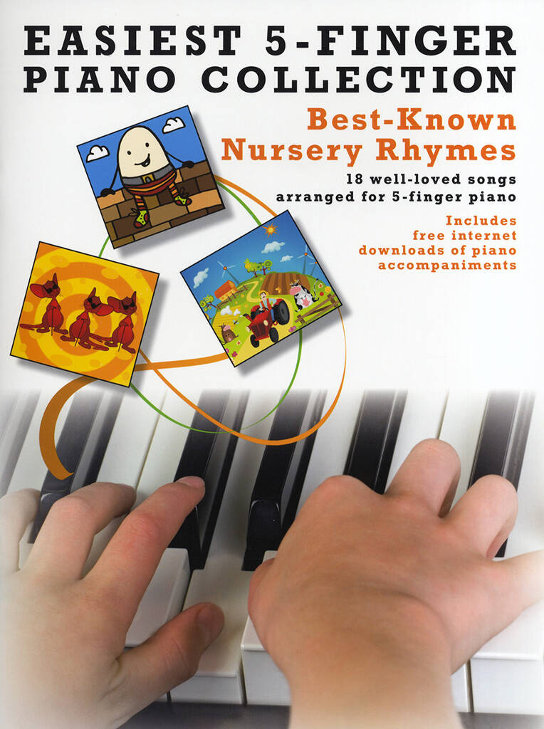 Easiest 5 Finger Piano Best Known Nursery Rhymes Sheet Music Songbook