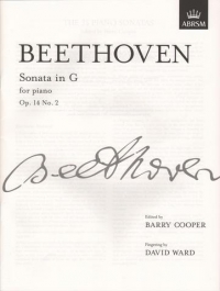 Beethoven Sonata Op14 No2 G Cooper Piano Sheet Music Songbook