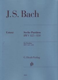 Bach Partitas (6) Bwv825-830 Without Fingering Sheet Music Songbook