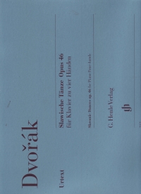 Dvorak Slavonic Dances Op46 Piano 4 Hands Sheet Music Songbook