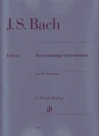 Bach Inventions (2-part) Piano Without Fingering Sheet Music Songbook
