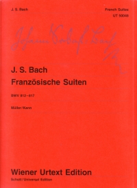 Bach French Suites Bwv 812-817 Muller Piano Sheet Music Songbook