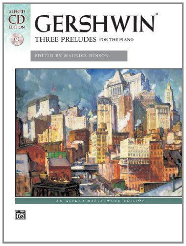 Gershwin Preludes (3) Book & Cd Sheet Music Songbook