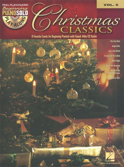 Beginning Piano Solo Play Along 05 Christmas Class Sheet Music Songbook