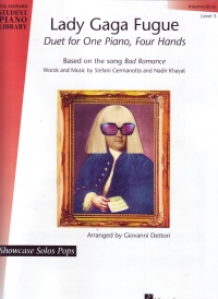 Dettori Lady Gaga Fugue Piano Duet Sheet Music Songbook