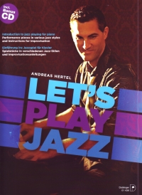 Lets Play Jazz Hertel Piano Book & Cd Sheet Music Songbook
