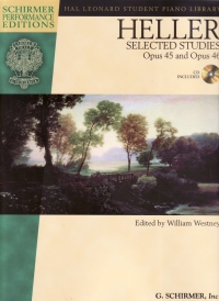 Heller Selected Studies Op45 & 46 Piano Book & Cd Sheet Music Songbook