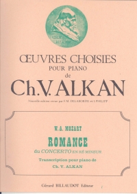 Alkan Romance Du Concerto Dmin Piano Sheet Music Songbook