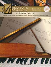 Repertoire Classics For Piano Vol 2 Book & Cd Sheet Music Songbook