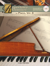 Repertoire Classics For Piano Vol 3 Book & Cd Sheet Music Songbook
