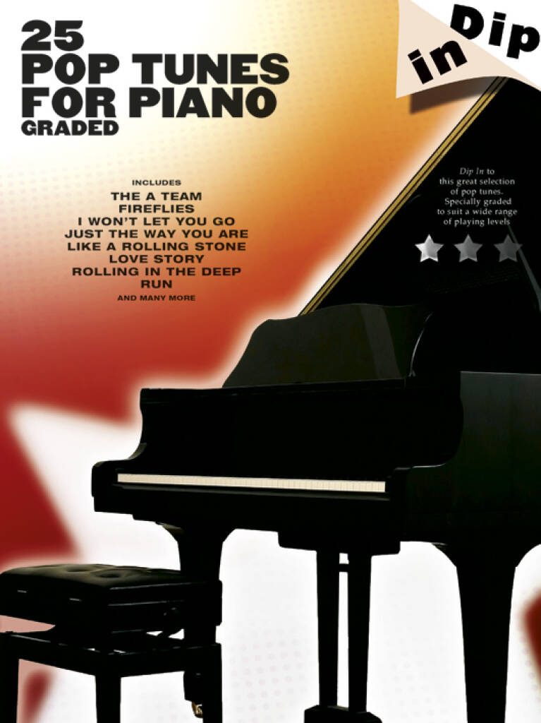 Dip In 25 Graded Pop Tunes For Piano Sheet Music Songbook