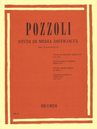 Pozzoli Studies Of Medium Difficulty Piano Sheet Music Songbook