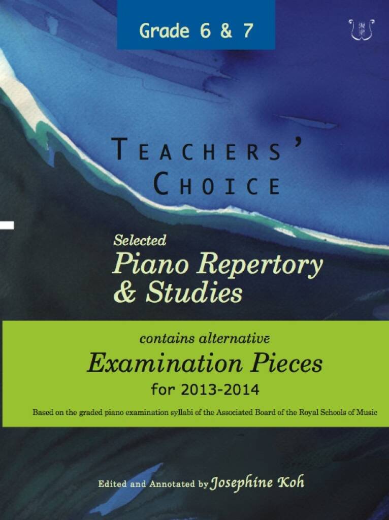 Teachers Choice Repertory Studies Exams13-14 Gr6-7 Sheet Music Songbook