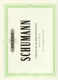 Schumann Original Compositions Piano Duet Sheet Music Songbook