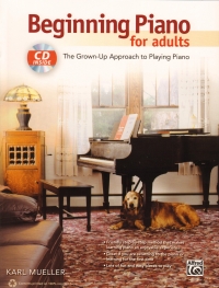 Beginning Piano For Adults Mueller Book & Cd Sheet Music Songbook