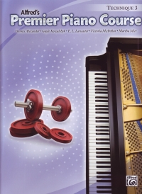 Alfred Premier Piano Course Technique Book 3 Sheet Music Songbook