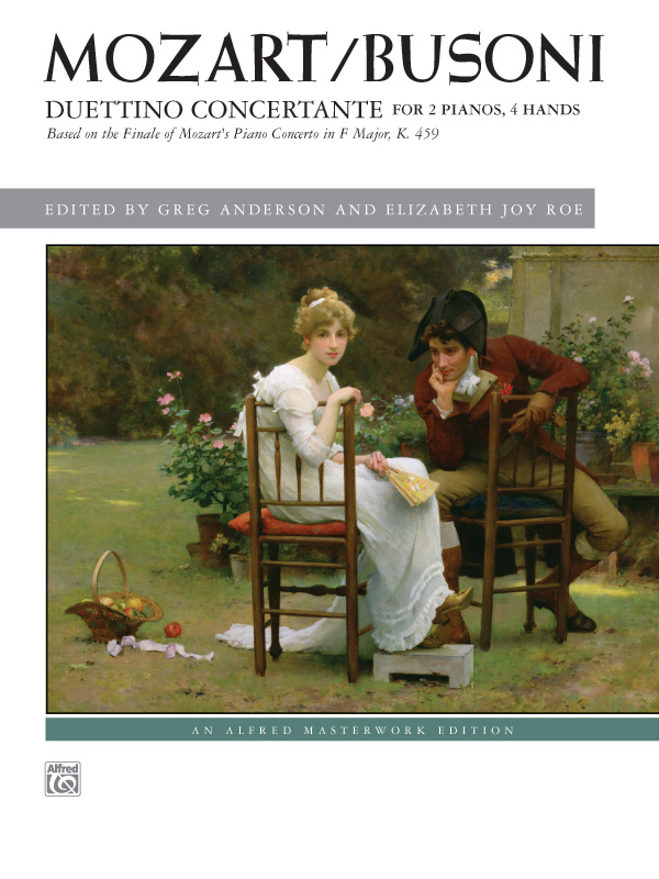 Busoni Duettino Concertante Mozart K459 2 Pianos Sheet Music Songbook