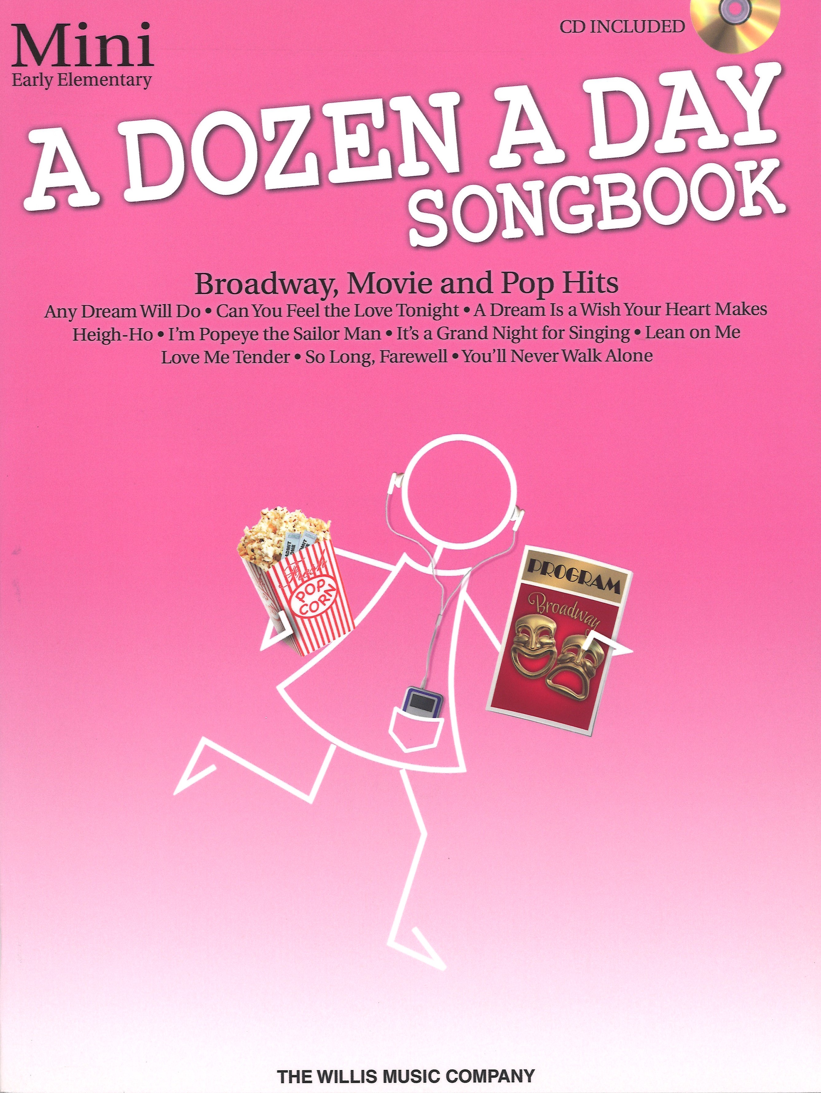 Dozen A Day Songbook Broadway Movie Pop Mini + Cd Sheet Music Songbook