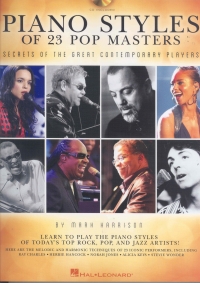 Piano Styles Of 23 Pop Masters Book & Cd Sheet Music Songbook