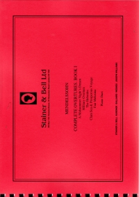 Mendelssohn Piano Overtures Vol 1 Duets Archive Sheet Music Songbook