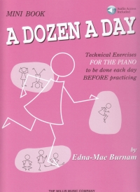 Dozen A Day Mini Book Burnam Book & Audio Sheet Music Songbook
