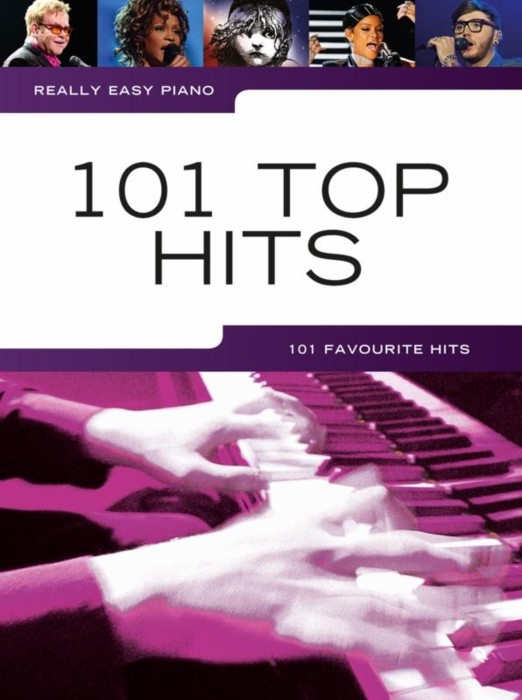 Really Easy Piano 101 Top Hits Sheet Music Songbook