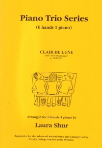 Debussy Clair De Lune Shur 1 Piano 6 Hands Sheet Music Songbook