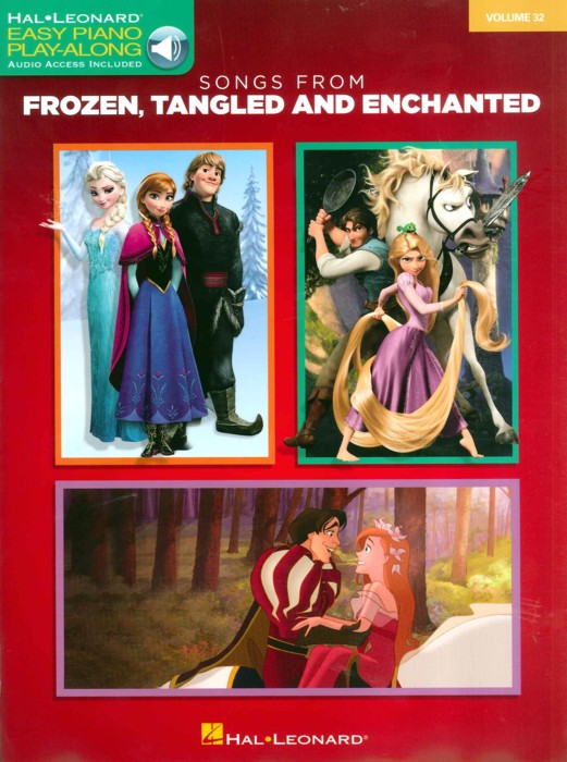 Easy Piano Cd Play Along 32 Frozen Tangled Enchan Sheet Music Songbook