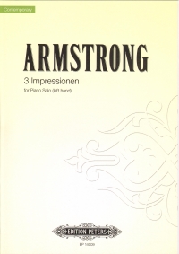 Armstrong 3 Impressionen Piano Solo Left Hand Sheet Music Songbook
