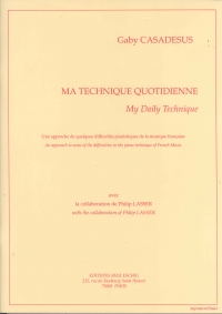 Casadesus Ma Technique Quotidienne Piano Sheet Music Songbook