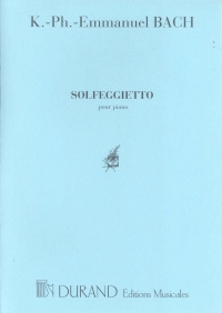 Bach Cpe Solfeggietto Piano Sheet Music Songbook