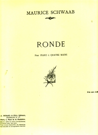 Schwaab Ronde Piano 4 Hands Sheet Music Songbook