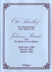 Schulhof 3 Bearbeitungen Nach Motiven Von Strauss Sheet Music Songbook
