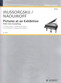 Mussorgsky Pictures At Exhibition 2 Pianos Sheet Music Songbook