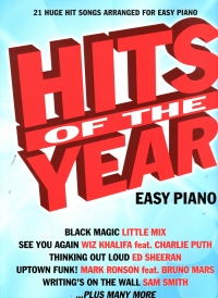 Hits Of The Year 2015 Easy Piano Sheet Music Songbook