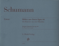 Schumann Pictures From The East Op66 Piano 4 Hands Sheet Music Songbook
