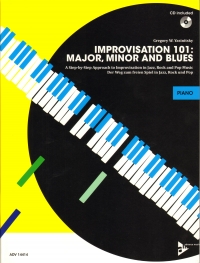 Improvisation 101 Major Minor & Blues Piano + Cd Sheet Music Songbook