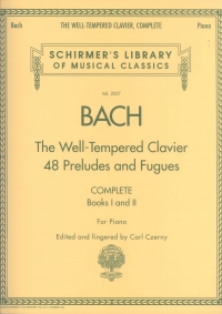 Bach Well Tempered Clavier Complete Czerny Piano Sheet Music Songbook