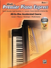 Alfred Premier Piano Express Book 1 + Cd Sheet Music Songbook