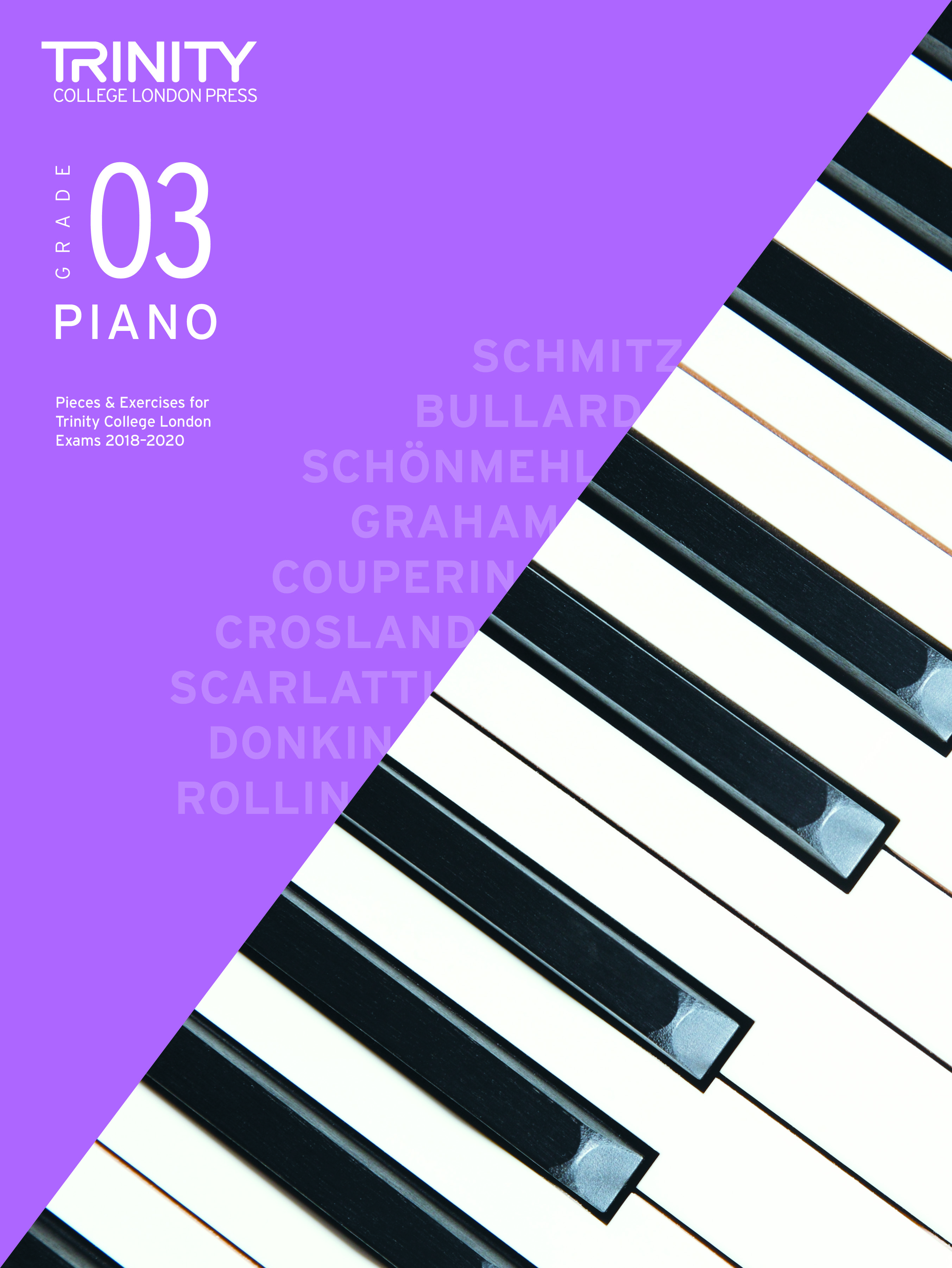 Trinity Piano Exams 2018-2020 Grade 3 Sheet Music Songbook